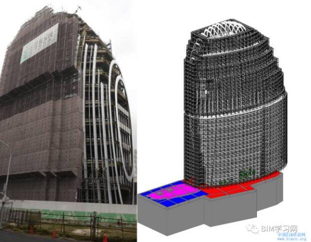 bim应用于南港办公大楼案曲面帷幕建筑施工整合探讨